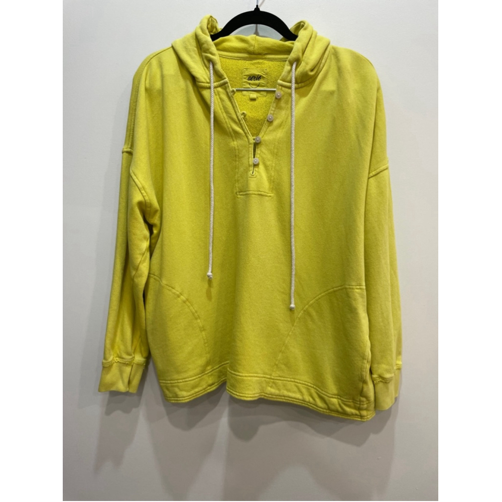 Aerie Beach Weekend Oversized Hoodie Sweatshirt S Yellow Neon Relaxed Slouchy
